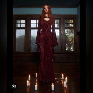 Dollskill Widow Druids Wife maxi dress and shrug set